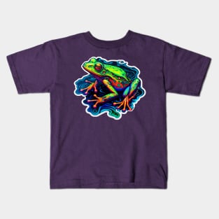 Melting Colorful Frog #2 Kids T-Shirt